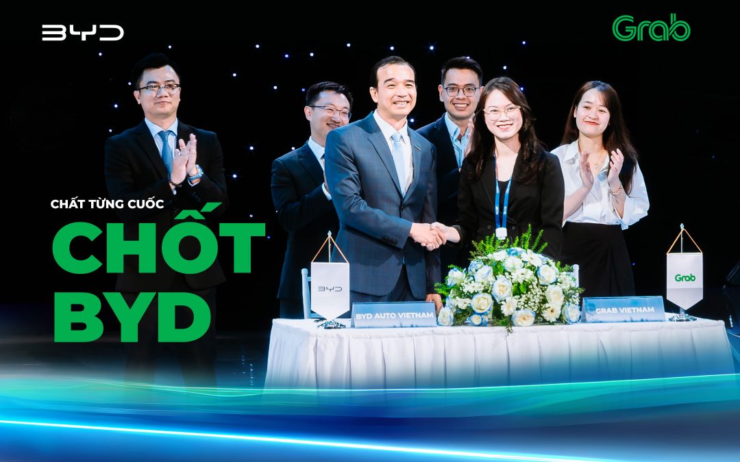 BYD HỢP TÁC CÙNG GRAB NÂNG TẦM TIÊU CHUẨN XE DỊCH VỤ TẠI VIỆT NAM